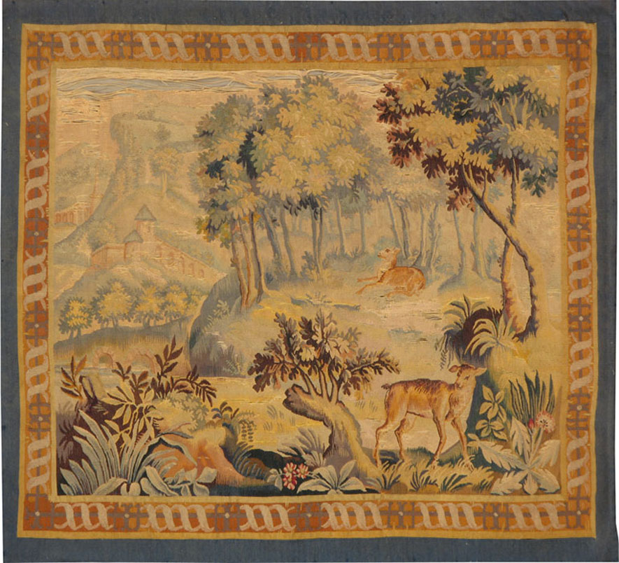 Antique French Tapestry, No.9229 - Galerie Shabab