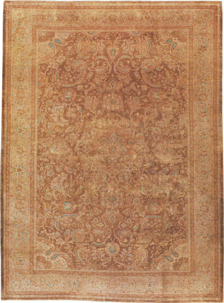 Vintage Persian Kashan Carpet, No.9231 - Galerie Shabab