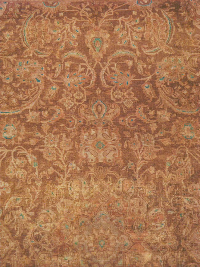 Vintage Persian Kashan Carpet, No.9231 - Galerie Shabab