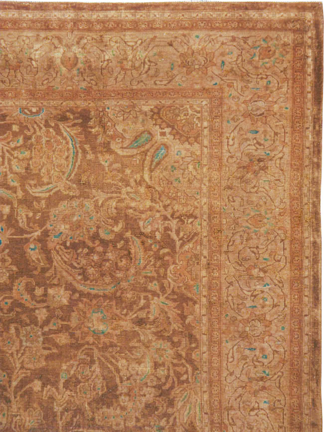 Vintage Persian Kashan Carpet, No.9231 - Galerie Shabab