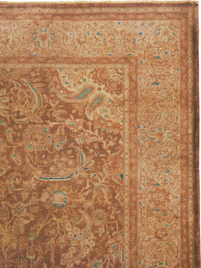 Vintage Persian Kashan Carpet, No.9231 - Galerie Shabab