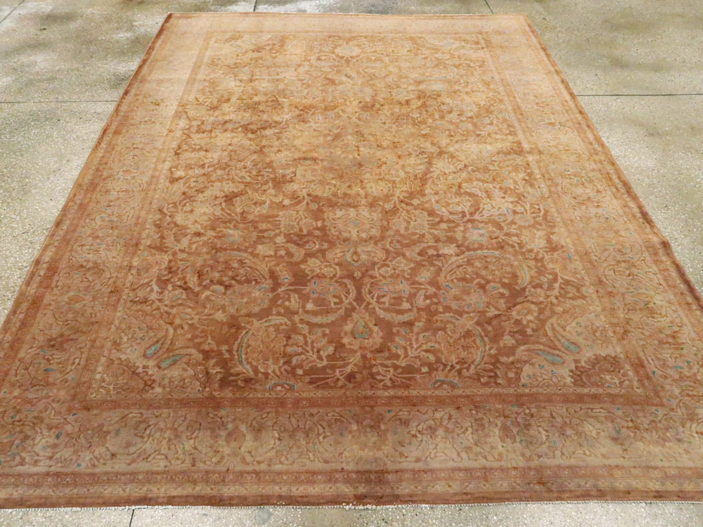 Vintage Persian Kashan Carpet, No.9231 - Galerie Shabab