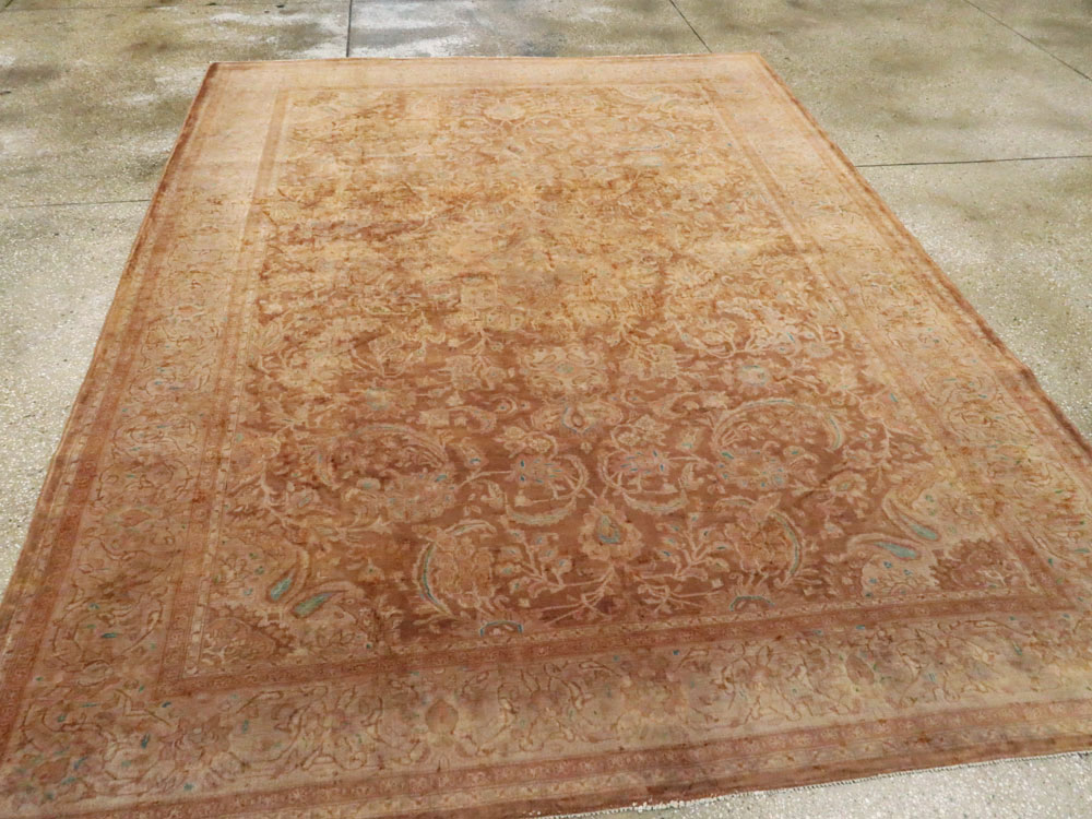 Vintage Persian Kashan Carpet, No.9231 - Galerie Shabab