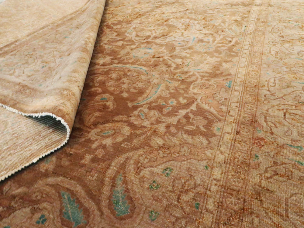 Vintage Persian Kashan Carpet, No.9231 - Galerie Shabab