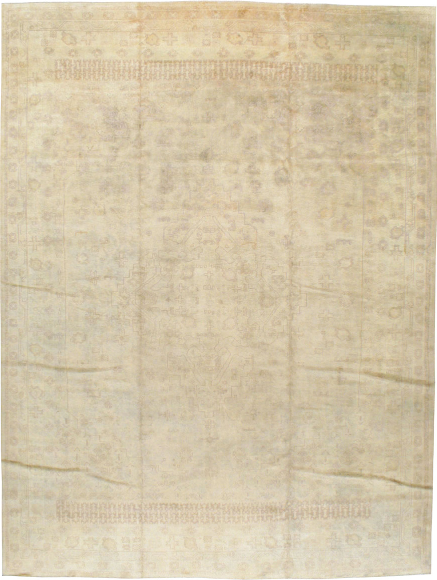 Antique Turkish Oushak Carpet, No.9277 - Galerie Shabab