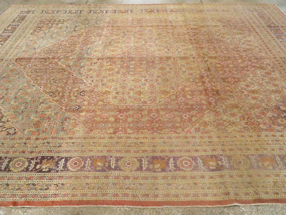 Antique Persian Tabriz Carpet, No.9284 - Galerie Shabab