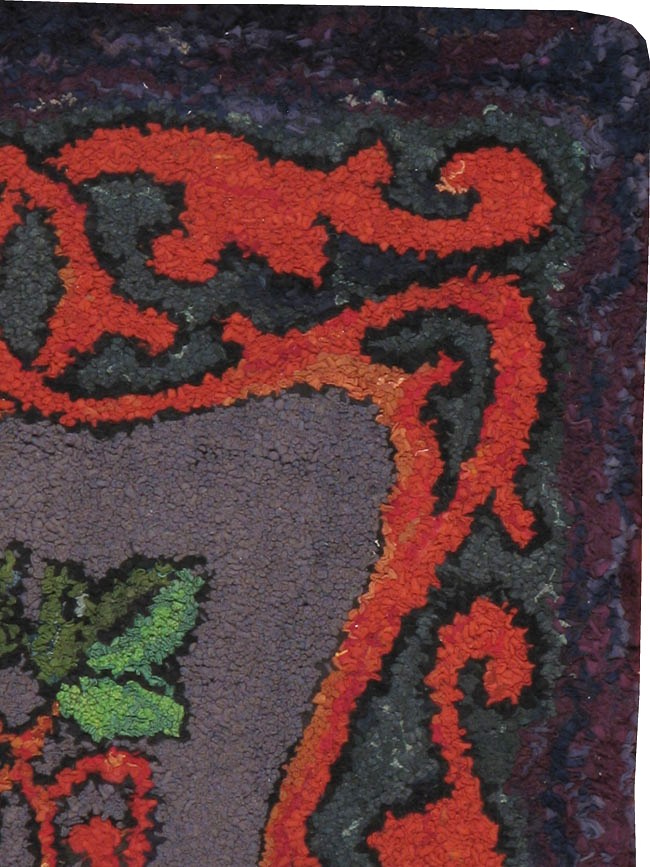 Antique American Hook Carpet, No.9288 - Galerie Shabab
