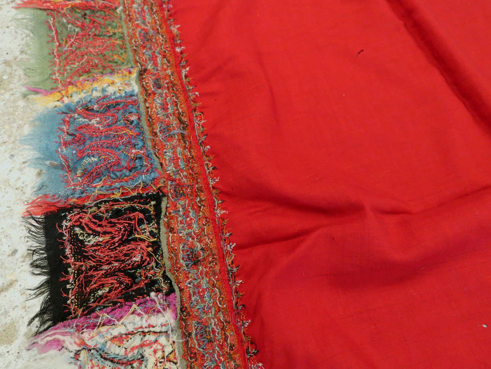 Vintage Jacquard Indian Textile Shawl, No.9291 - Galerie Shabab