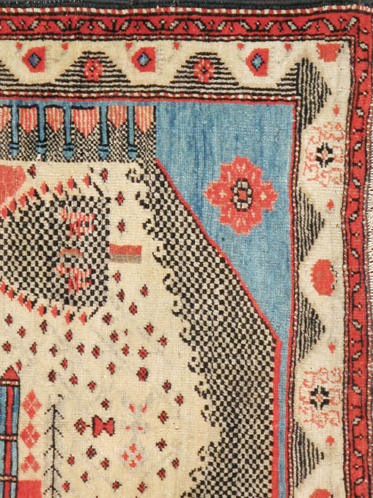 Vintage Turkish Anatolian Pictorial Rug, No.9315 - Galerie Shabab