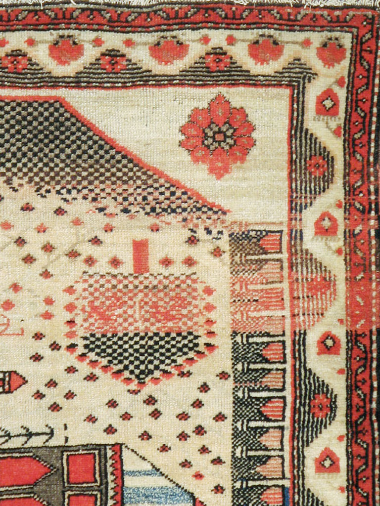 Vintage Turkish Anatolian Pictorial Rug, No.9315 - Galerie Shabab