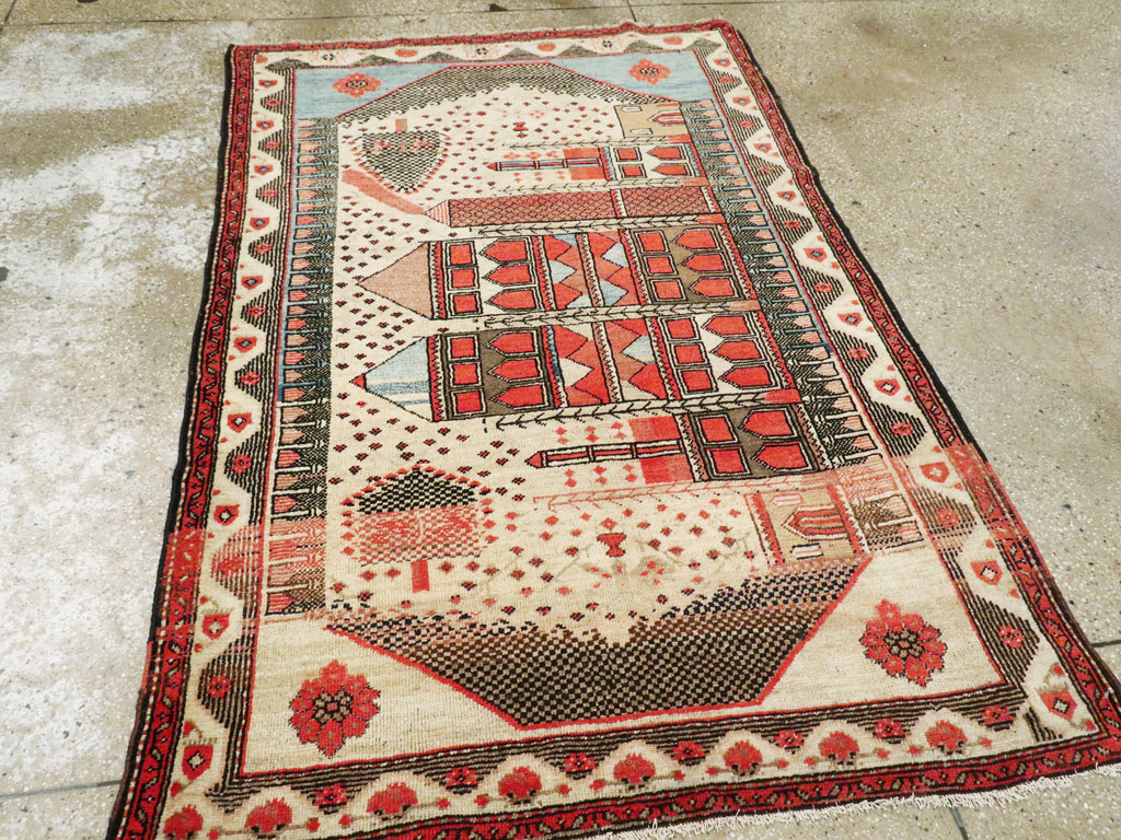 Vintage Turkish Anatolian Pictorial Rug, No.9315 - Galerie Shabab