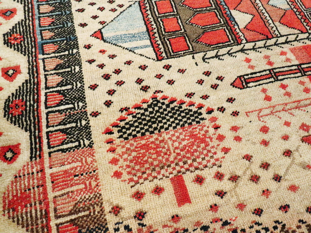 Vintage Turkish Anatolian Pictorial Rug, No.9315 - Galerie Shabab