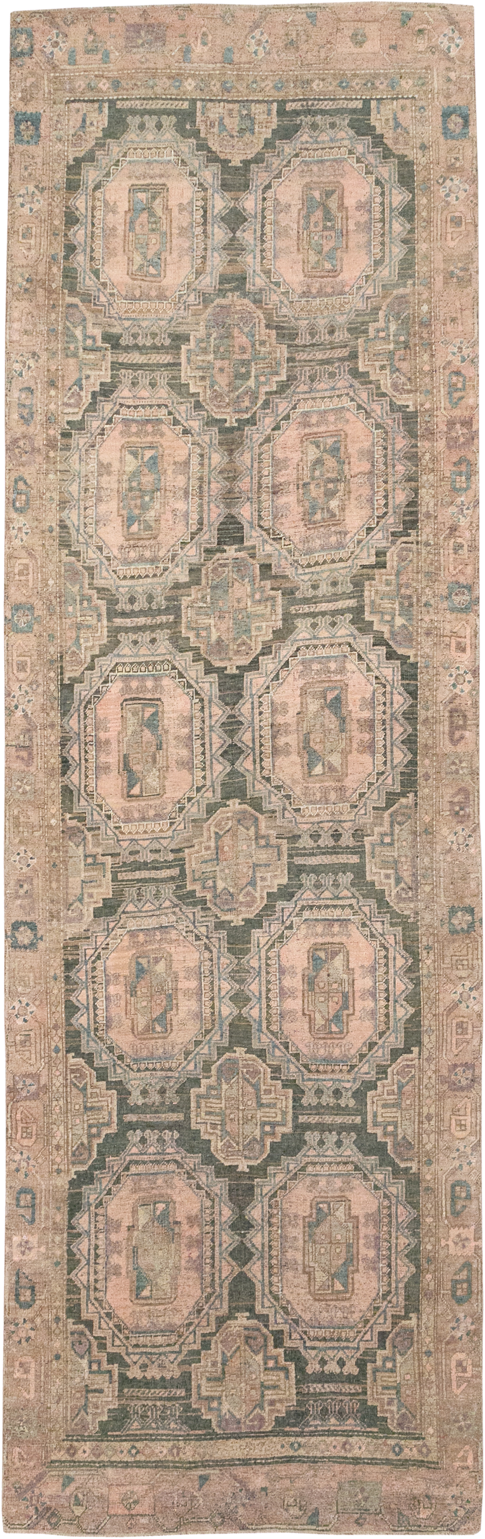Antique Persian Kurd Bidjar Wide Gallery Runner, No.9328 - Galerie Shabab
