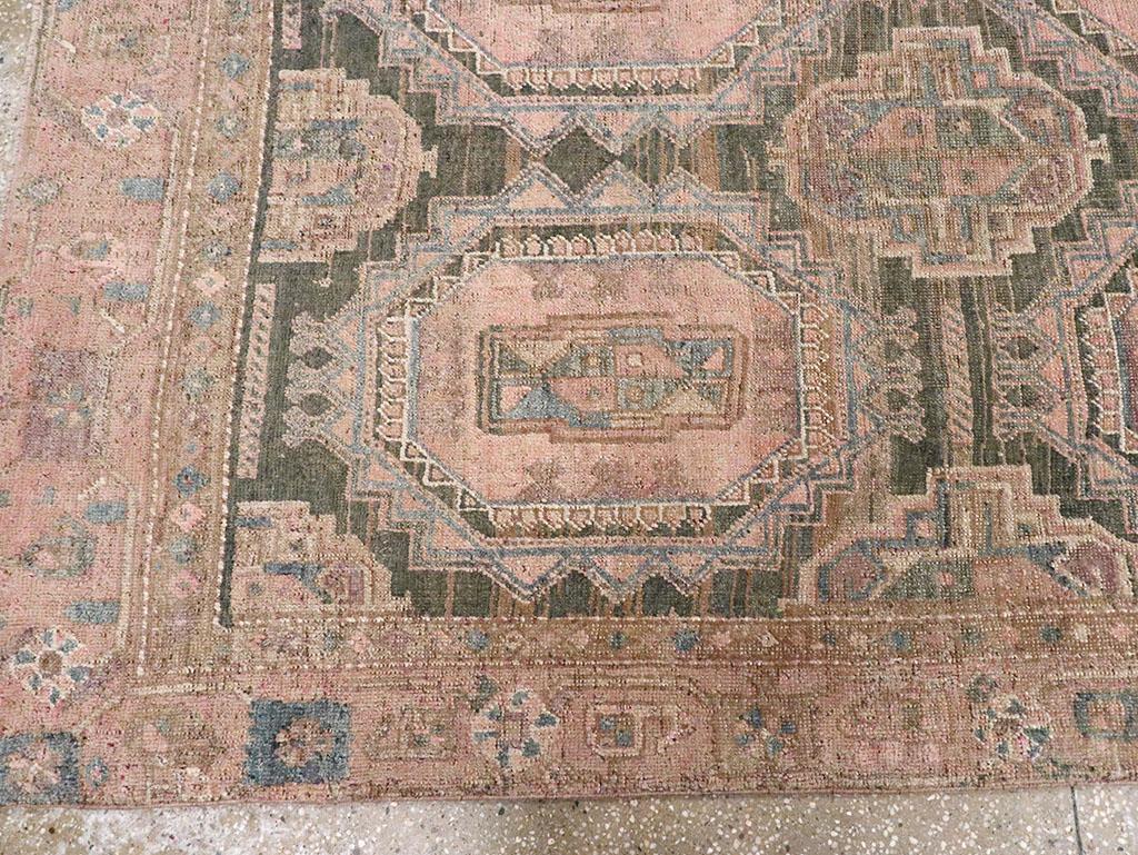 Antique Persian Kurd Bidjar Wide Gallery Runner, No.9328 - Galerie Shabab