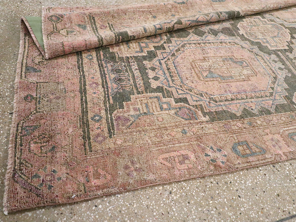 Antique Persian Kurd Bidjar Wide Gallery Runner, No.9328 - Galerie Shabab
