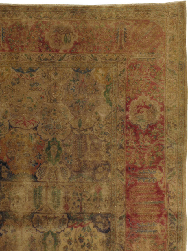 Antique Persian Tabriz Room Size Carpet, No.9334 - Galerie Shabab