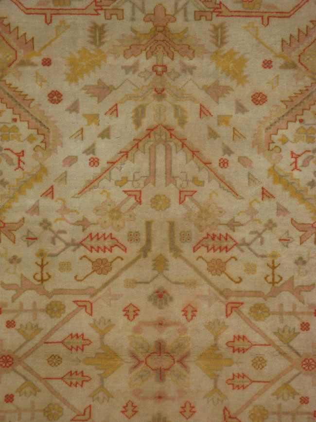 A Oushak Carpet, No.9383 - Galerie Shabab