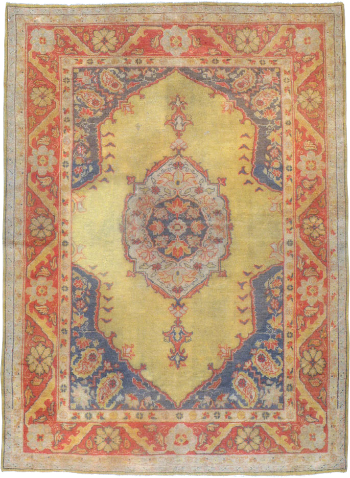 An Oushak Carpet, No.9395 - Galerie Shabab