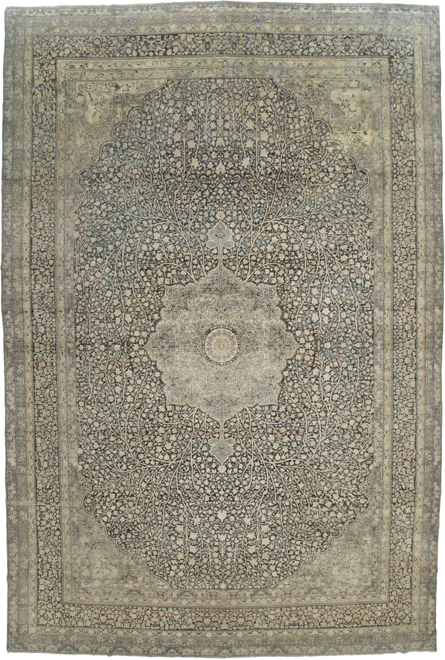Antique Lavar Kerman Carpet, No.9397 - Galerie Shabab