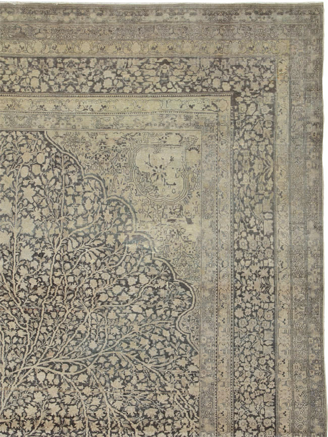Antique Lavar Kerman Carpet, No.9397 - Galerie Shabab
