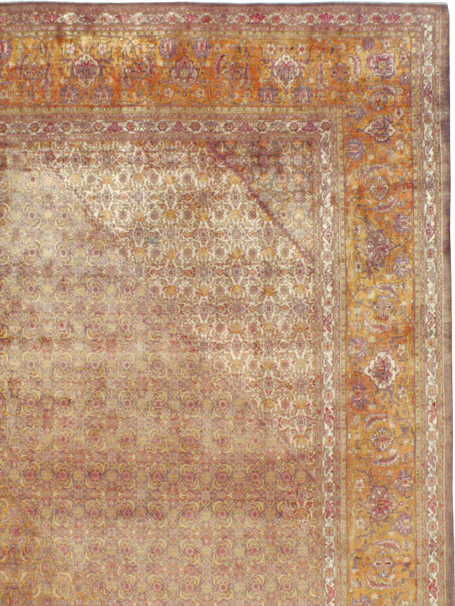 Vintage Persian Tabriz Carpet, No.9422 - Galerie Shabab