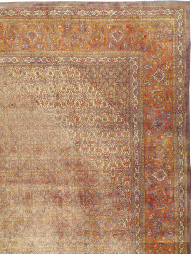 Vintage Persian Tabriz Carpet, No.9422 - Galerie Shabab