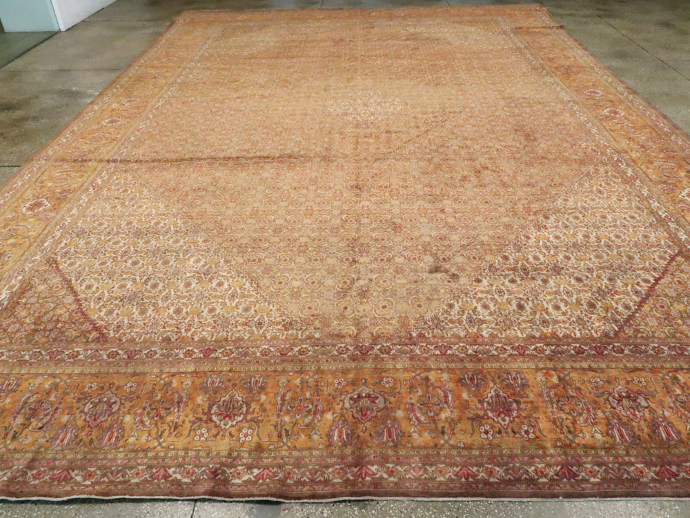 Vintage Persian Tabriz Carpet, No.9422 - Galerie Shabab