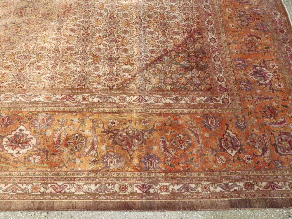 Vintage Persian Tabriz Carpet, No.9422 - Galerie Shabab