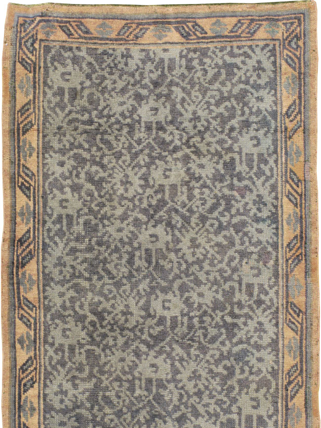 Antique Turkish Oushak Long Runner, No.9424 - Galerie Shabab