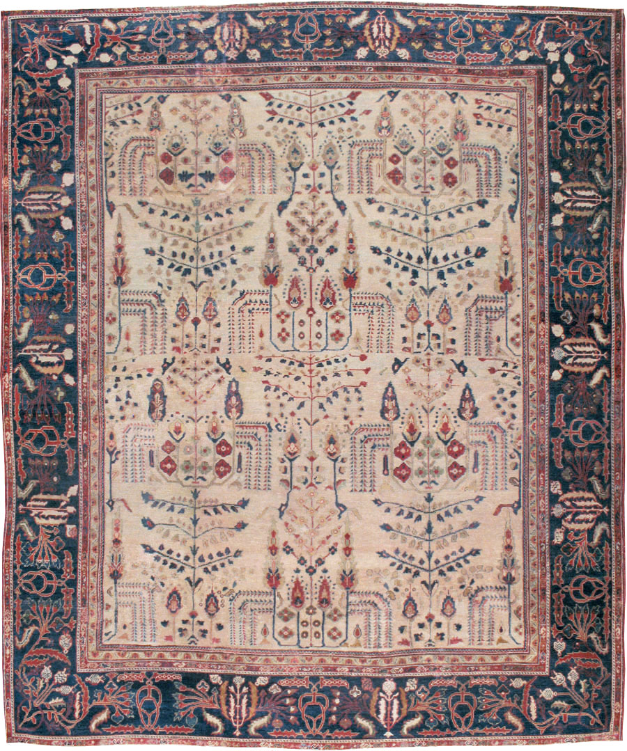 Antique Persian Mahal Carpet, No.9443 - Galerie Shabab