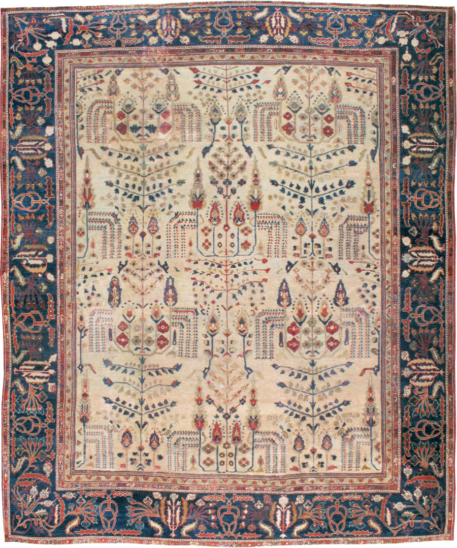 Antique Persian Mahal Carpet, No.9443 - Galerie Shabab