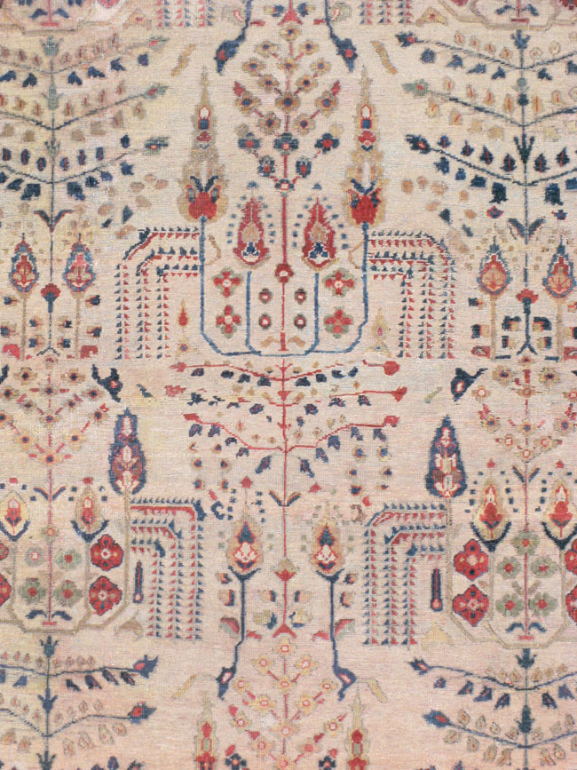 Antique Persian Mahal Carpet, No.9443 - Galerie Shabab