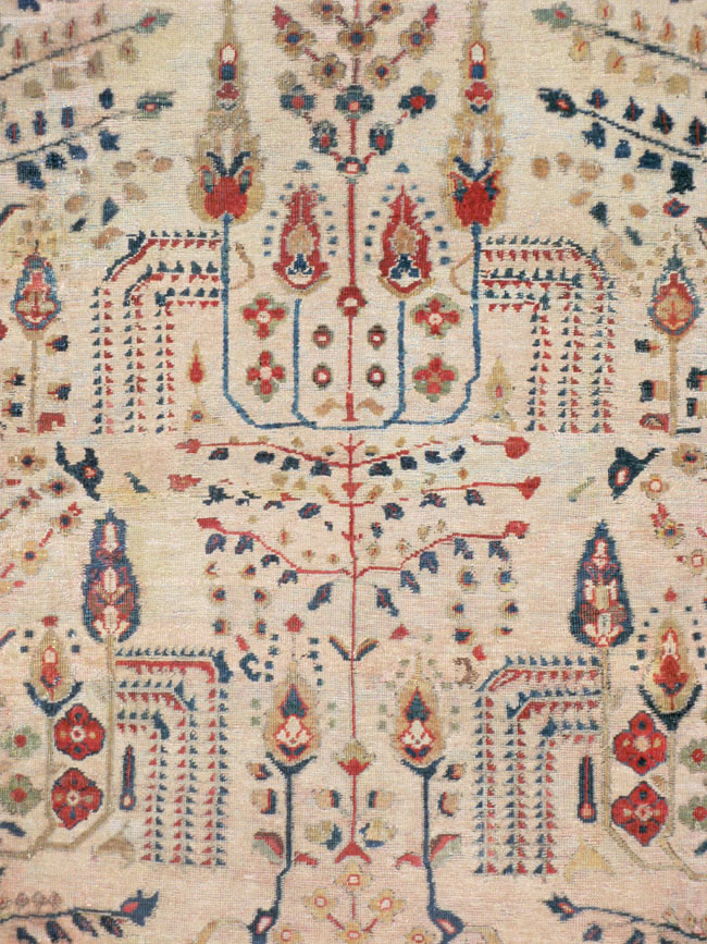 Antique Persian Mahal Carpet, No.9443 - Galerie Shabab