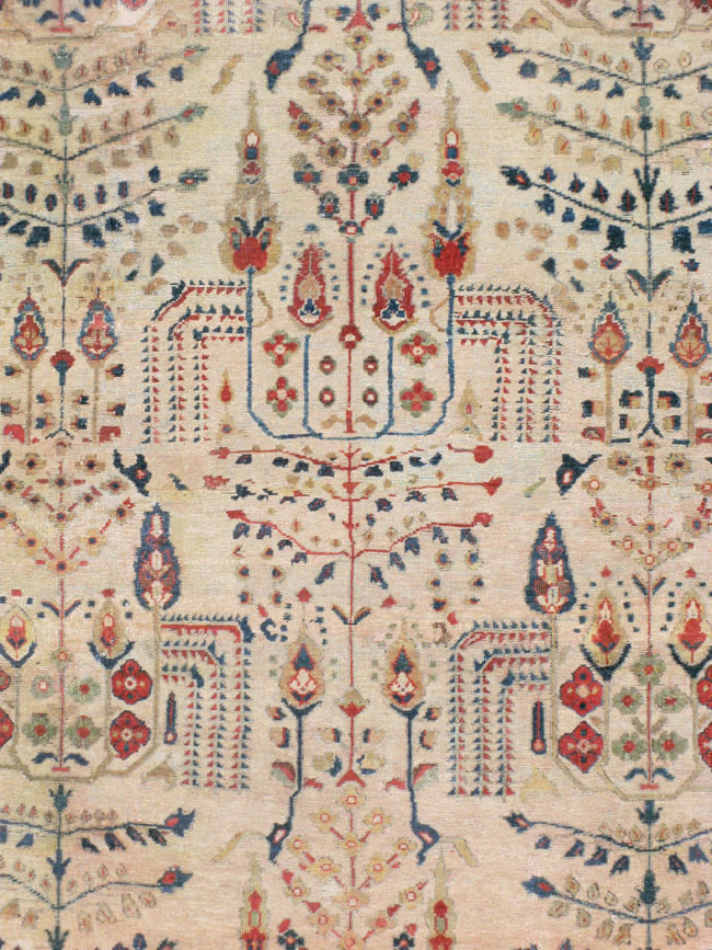 Antique Persian Mahal Carpet, No.9443 - Galerie Shabab