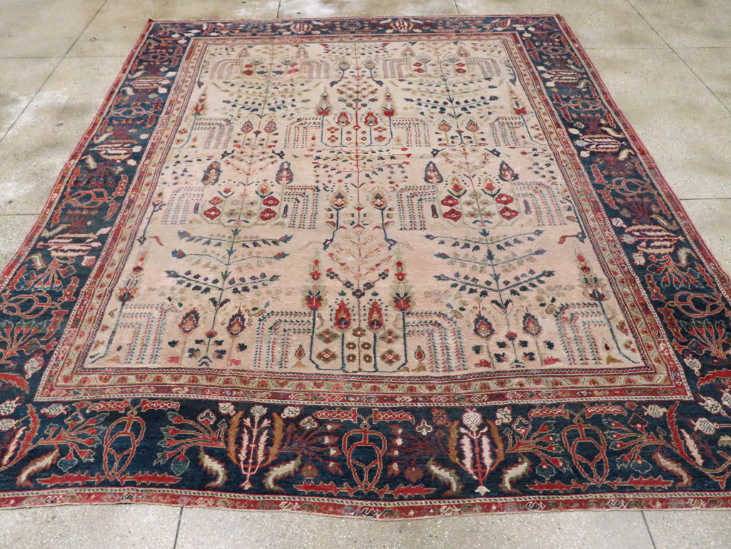 Antique Persian Mahal Carpet, No.9443 - Galerie Shabab
