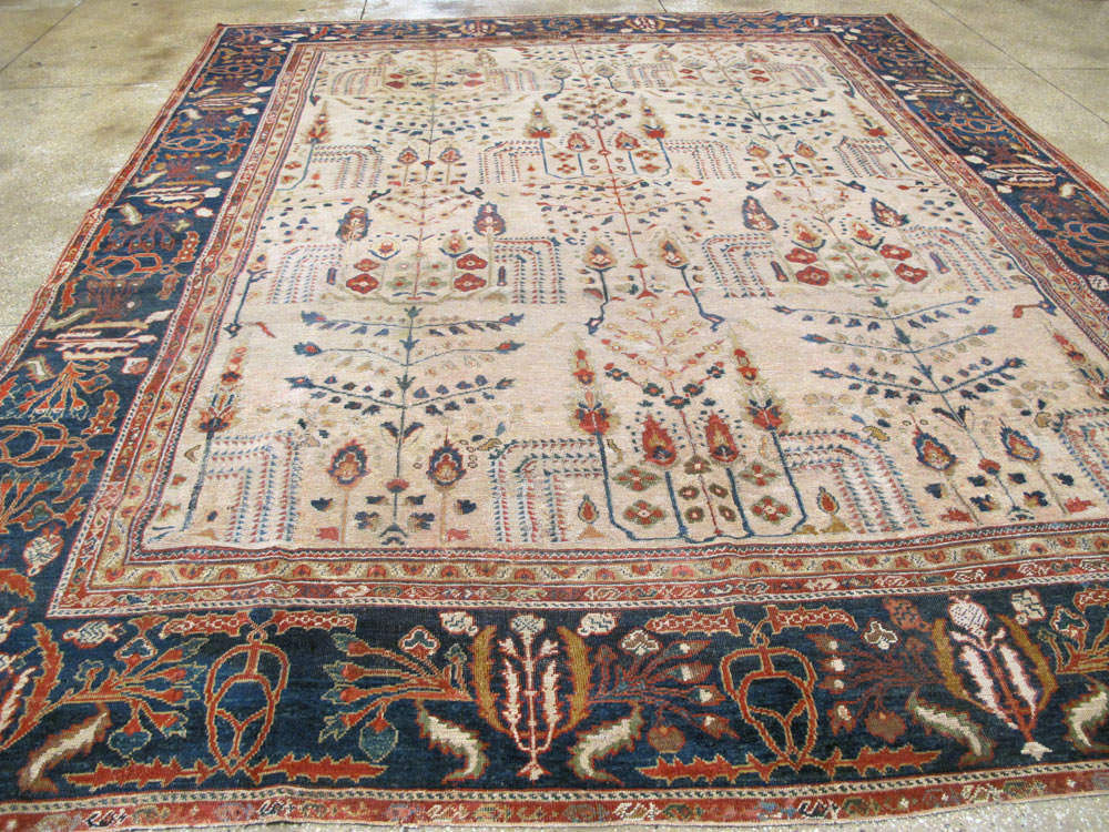 Antique Persian Mahal Carpet, No.9443 - Galerie Shabab