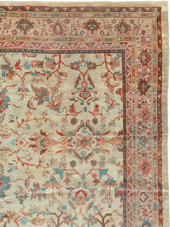 Antique Persian Mahal Gallery Rug, No.9457 - Galerie Shabab