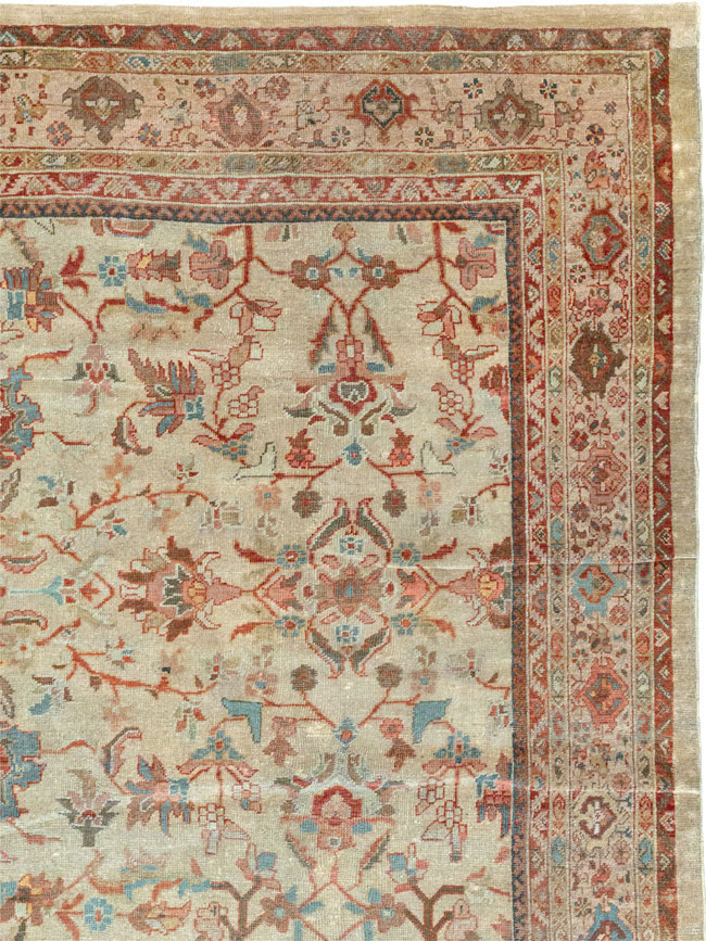Antique Persian Mahal Gallery Rug, No.9457 - Galerie Shabab