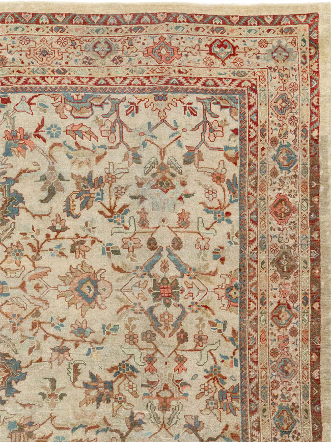 Antique Persian Mahal Gallery Rug, No.9457 - Galerie Shabab
