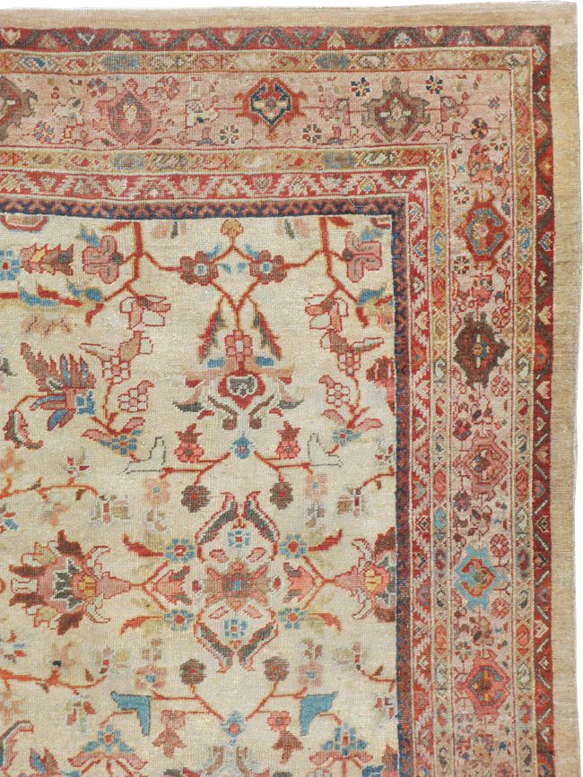 Antique Persian Mahal Gallery Rug, No.9457 - Galerie Shabab