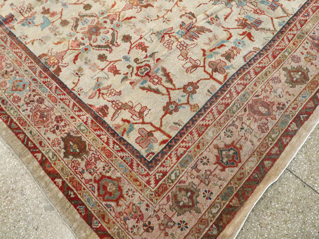 Antique Persian Mahal Gallery Rug, No.9457 - Galerie Shabab