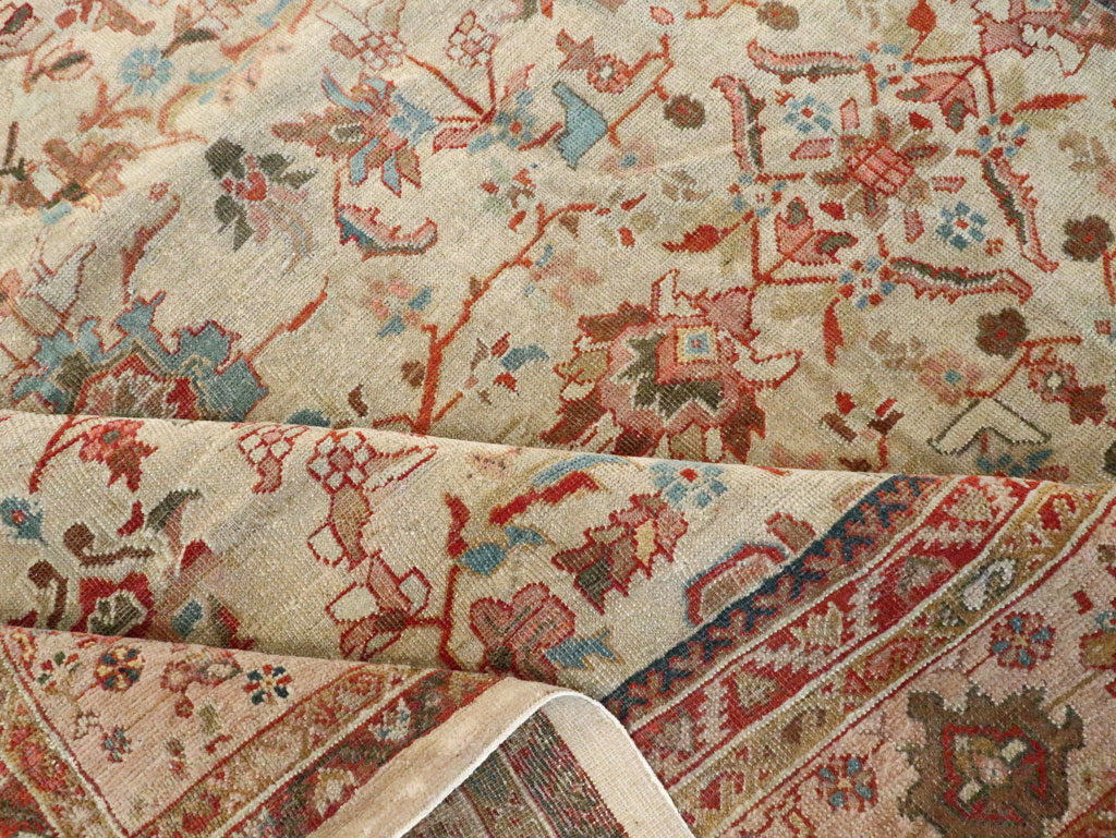Antique Persian Mahal Gallery Rug, No.9457 - Galerie Shabab