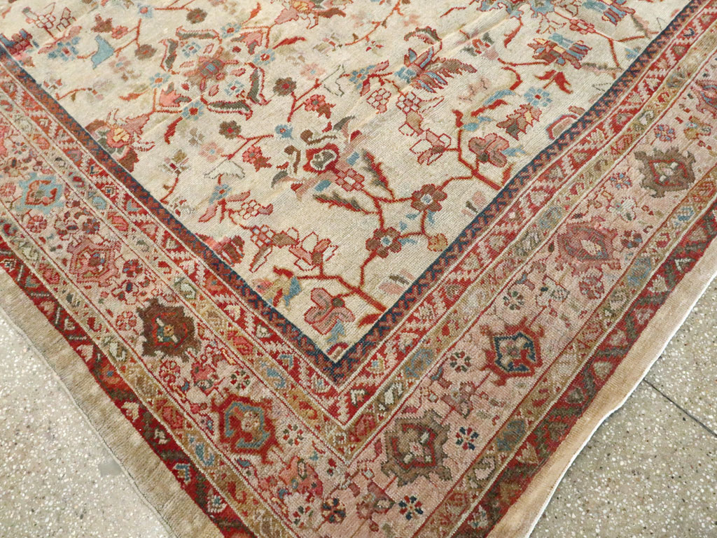Antique Persian Mahal Gallery Rug, No.9457 - Galerie Shabab