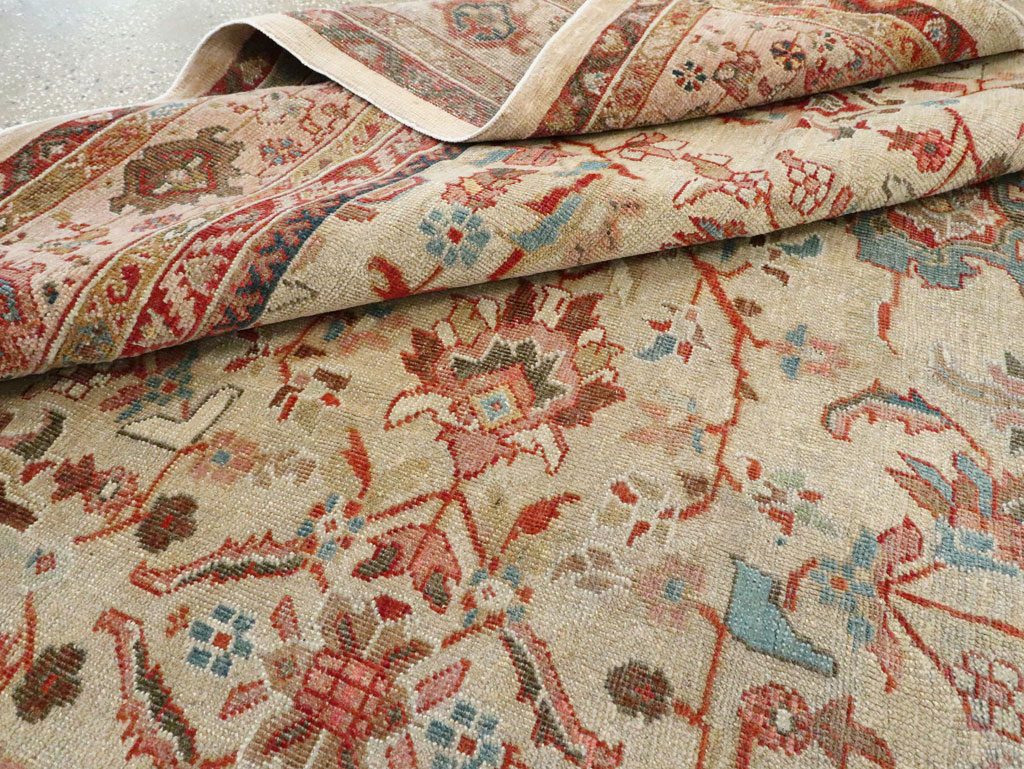 Antique Persian Mahal Gallery Rug, No.9457 - Galerie Shabab