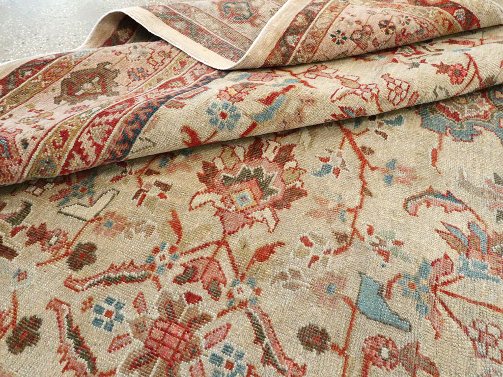 Antique Persian Mahal Gallery Rug, No.9457 - Galerie Shabab