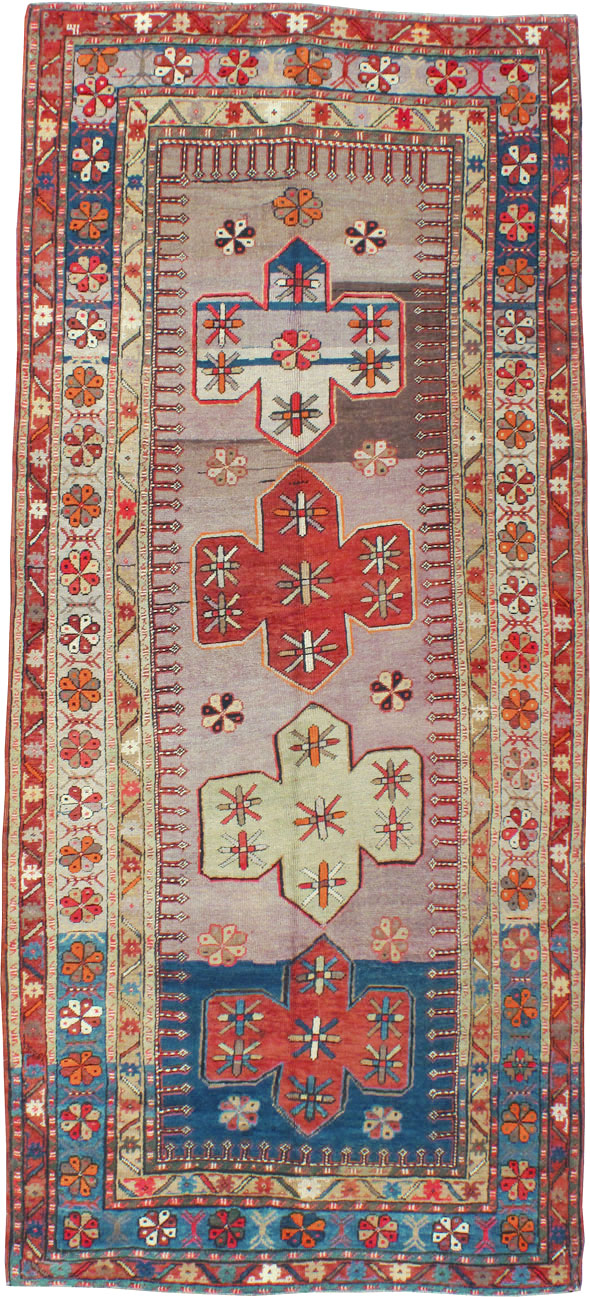 Antique Caucasian Kazak Carpet, No.9489 - Galerie Shabab