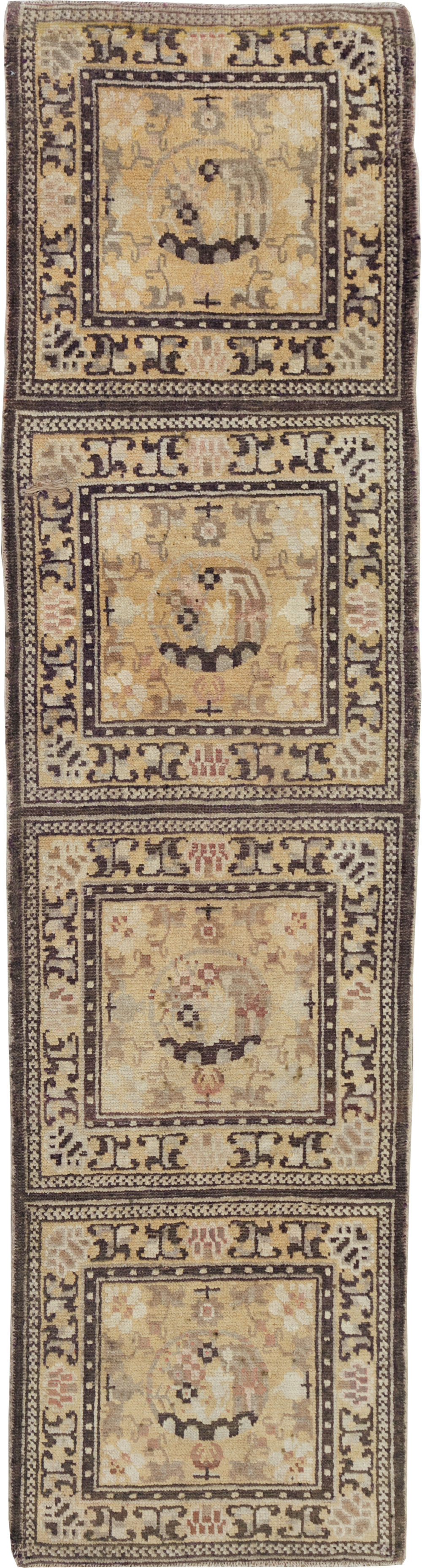 Antique East Turkestan Samarkand Runner, No.9495 - Galerie Shabab