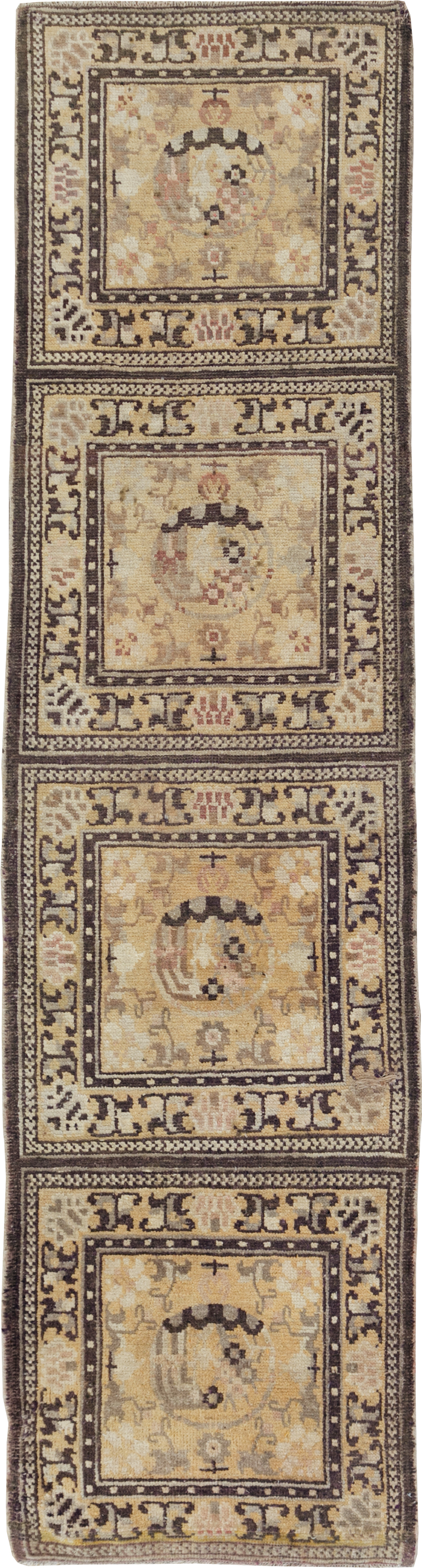 Antique East Turkestan Samarkand Runner, No.9495 - Galerie Shabab