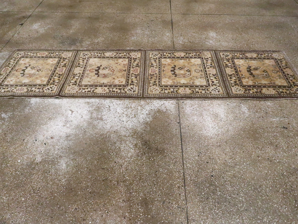 Antique East Turkestan Samarkand Runner, No.9495 - Galerie Shabab