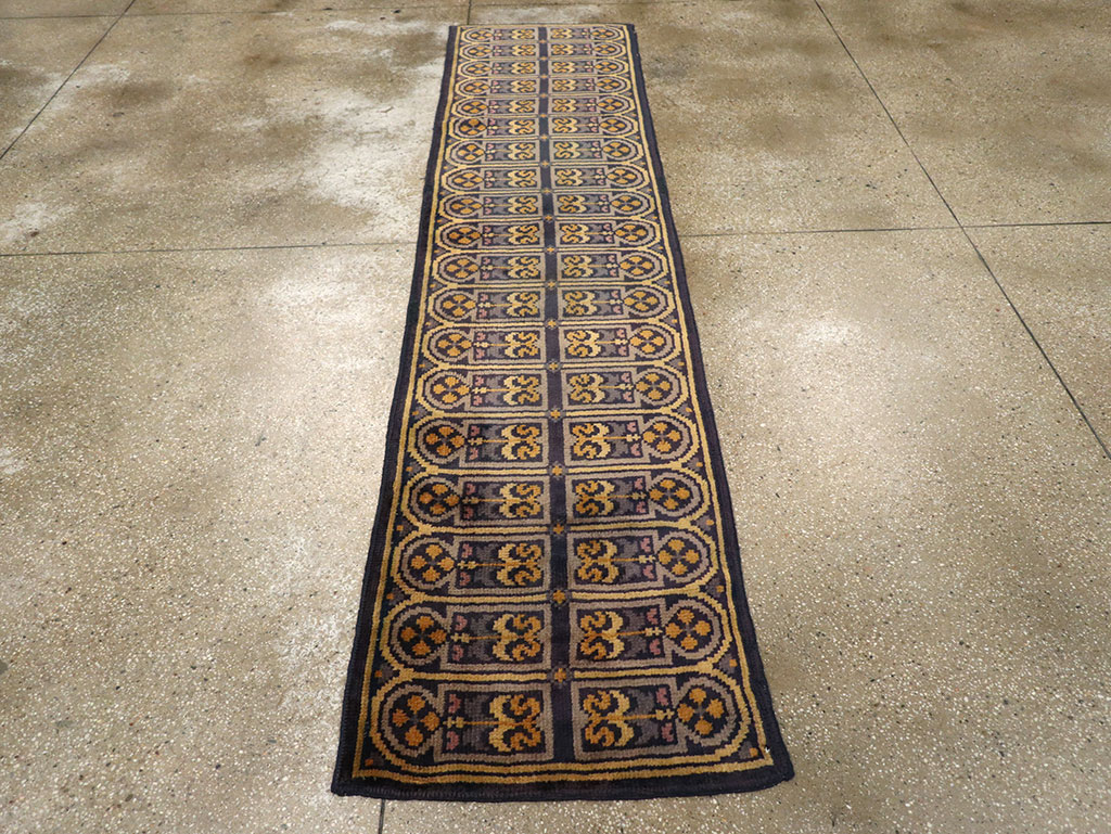 A European Savonnerie Runner, No.9521 - Galerie Shabab